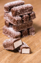 Load image into Gallery viewer, Forest Fairies Choc Coconut Nougat Sticks 100g
